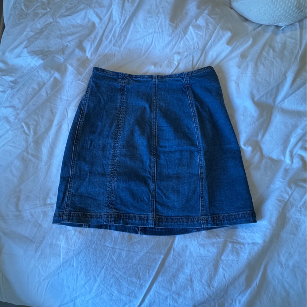 Kendall & Kylie Dark Blue Denim Mini Skirt